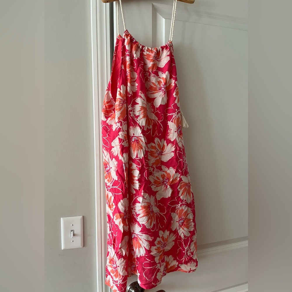 Pink floral pattern dress